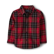 The Children's Place Toddler Boys Long Sleeve Button-up Shirt, Sizes 12M-5T